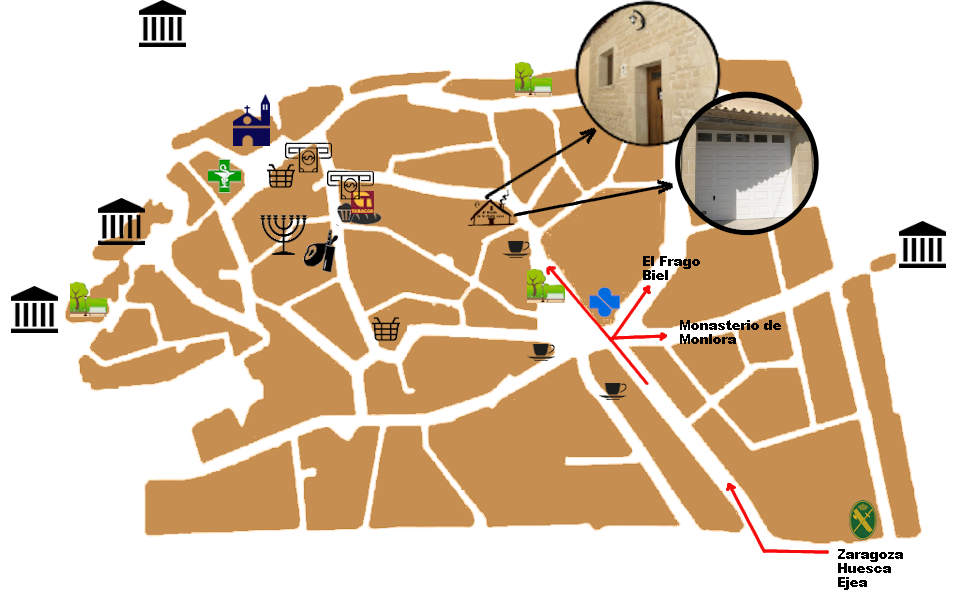 mapa de la localización de la casa rural